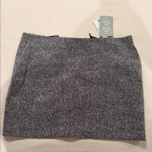 H&M Black and White Tweed Mini Skirt